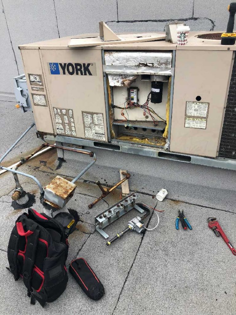 Commercial Rooftop Heating repair