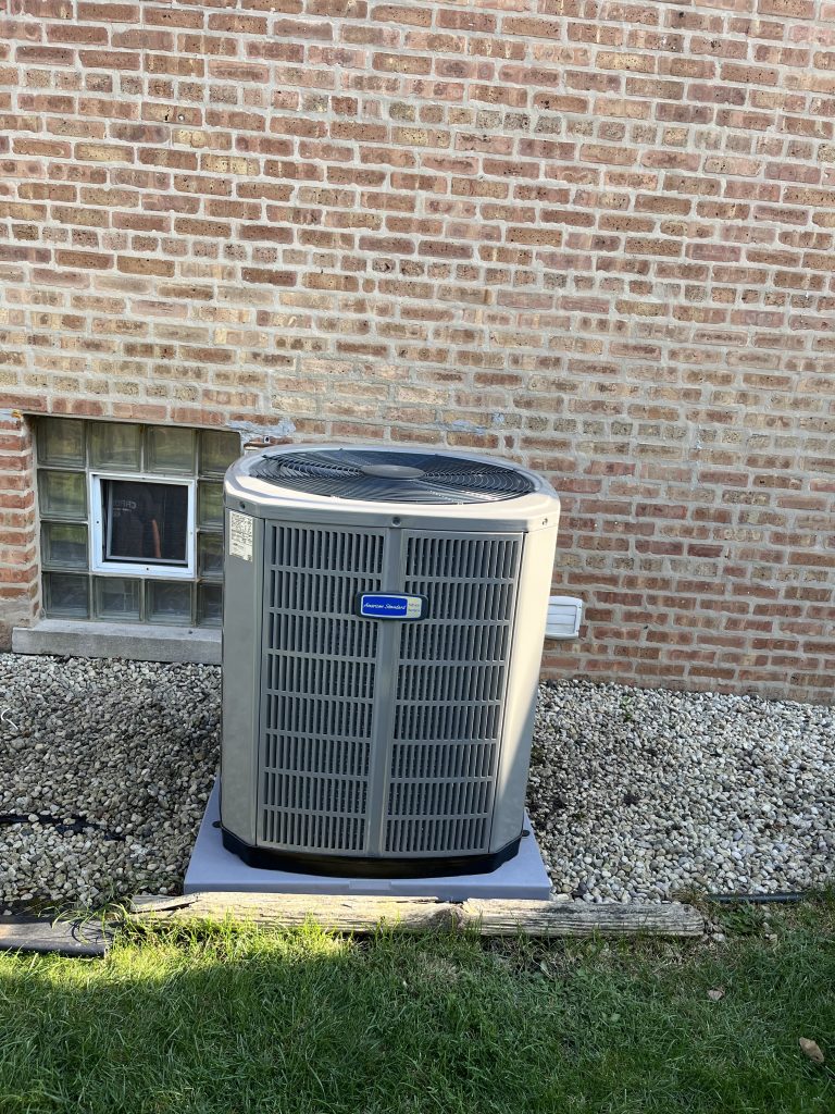 Installing New High Efficiency American Standard Heat Pump - Air Conditioning in Des Plaines IL