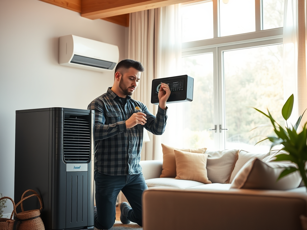Whole-home furnace humidifier installed for winter humidity control near Des Plaines Illinois