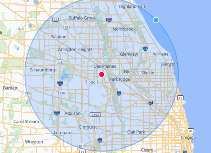 Trusted HVAC Services Des Plaines IL - Furnace & AC Repair, Installation & Maintenance - HVAC service area map for Des Plaines IL and surrounding suburbs