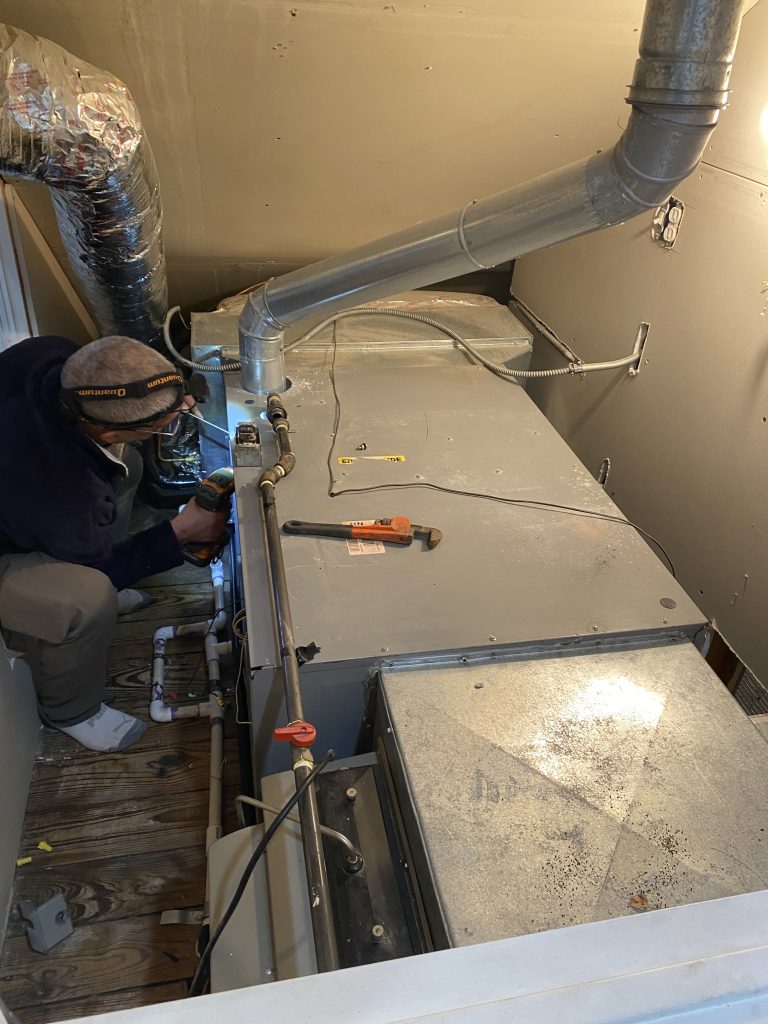 Annual furnace maintenance and heating system inspection
